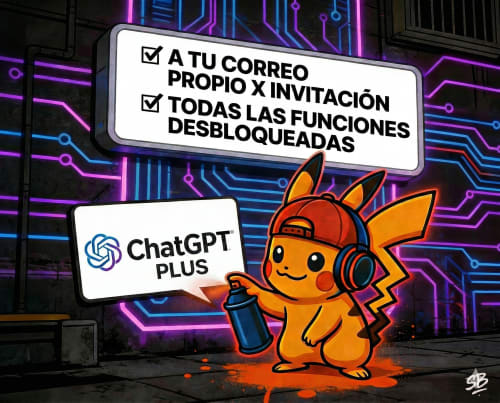 CHATGPT A TU CORREO x 1 INVITACION x 30 DIAS